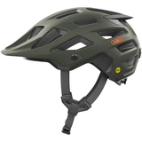 ABUS Moventor 2.0 MIPS - Fahrradhelm mit Aufprallschutz für den Geländeeinsatz - All-Mountain-Helm, Unisex - Dunkelgrün, Größe S