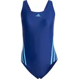adidas 3S SWIMSUIT Schwimmanzug Damen blau,