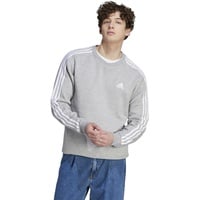 Adidas Herren Essentials Fleece 3-Stripes Sweatshirt, medium Grey Heather, XL