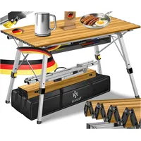 Kesser KESSER® Campingtisch faltbar Klapptisch mit Aluminiumrahmen Aufrollbare Tischplatte