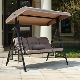 Home Deluxe Descanso beige 3-Sitzer