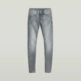 G-Star Lynn Mid Waist Skinny Jeans Faded Industrial Grey 30 30
