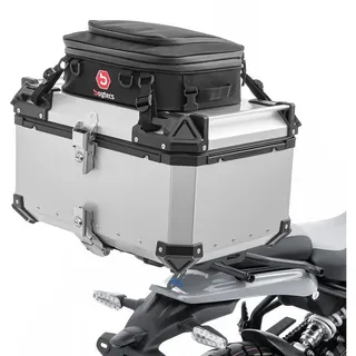 Bagtecs Topcase Set Alu Topcase + Gepäckbrücke passend für Royal Enfield Himalayan 450