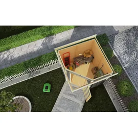 Woodfeeling Schwandorf 3 2,09 x 2,13 m terragrau