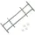 vidaXL Fenstergitter Verstellbar 2 Stk. 700-1050 mm