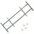 vidaXL Fenstergitter Verstellbar 2 Stk. 700-1050 mm
