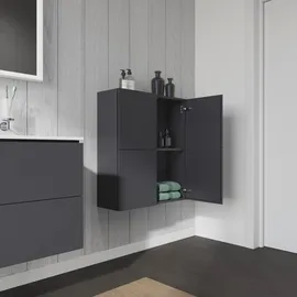Duravit L-Cube Halbhochschrank 70 x 80 x 24,3 cm Grau/Silber