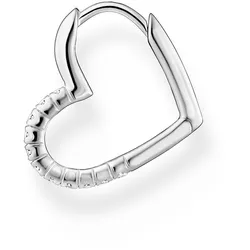 Thomas Sabo CR693-051-14 Single Silber-Ohrring Herz mit weißen Steinen