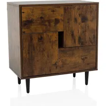 hjh living LYKKJA 72 x 39,5 x 77 cm Räuchereiche