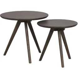 Beistelltisch Yumi 2er-Set, Braun