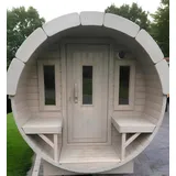 Fasssauna Holz Sauna Gartensauna Campingfass Saunafass 3,5m Holzsauna