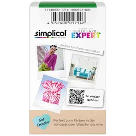 Heitmann simplicol Textilfarbe expert Apfel-Grün | Perfekt zum Batiken und für kreative DIY-Projekte | Einfache Anwendung | Farbpulver | 150 g