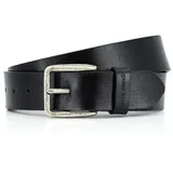 Pierre Cardin Herrengürtel Leder schwarz 100 cm