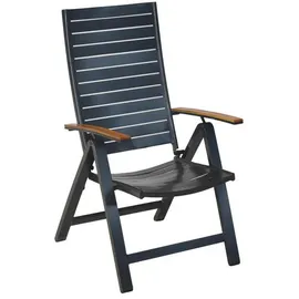 gardenson Astros Gartenlounge-Sessel 61,5 x 72 x 113 cm grau