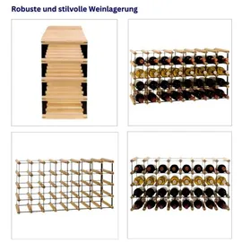 Proregal Weinregal 42,5 x 82,5 x 24,5 cm Natur