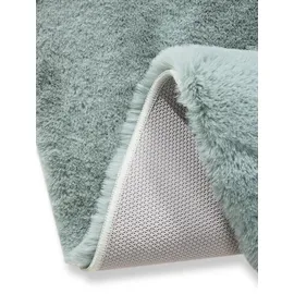 benuta nest - Kunstfell-Teppich Dave Mint ø 120 cm