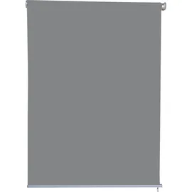 Jet-Line Sichtschutzrollo Vertikalmarkise Sonnenschutz blickdicht Rollo 1.4x2.3m hellgrau Garten Verdunklung