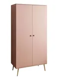 lookway KLEIDERSCHRANK Zweitüriger HARMONY Natürlich Rosa
