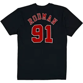 Mitchell & Ness Mitchell and Ness Chicago Bulls Name & Number Dennis Rodman T-Shirt Schwarz