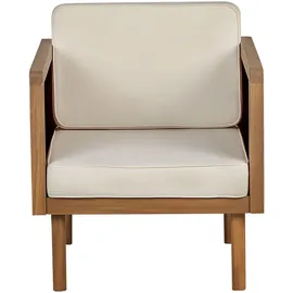 Beliani Gartenstuhl Baratti 65 x 65 x 76 cm beige 1 St.