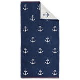 DYCKHOFF Handtuch Maritim 'Nautic' 50 x 100 cm Navy