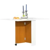 Homcom Schreibtisch Eiche Weiß