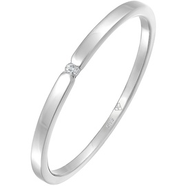 Elli DIAMONDS Verlobungsring Diamant (0.015 ct.) 585 Weißgold Ringe Damen
