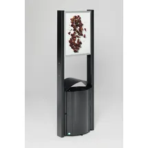 Proregal Standabfallsammler 50 l Silber