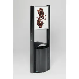 Proregal Standabfallsammler 50 l Silber