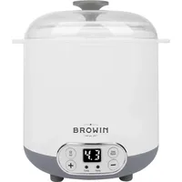 BROWIN Joghurtbereiter mit Thermostat, weiß,
