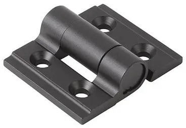 SCHARNIER MIT RASTFUNKTION 35X30, ALUMINIUM SCHWARZ ELOXIERT, A1=21, B1=15