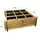 Habitat et Jardin Habitat Garten Hochbeet 90 x 28 x 90 cm Hellbraun