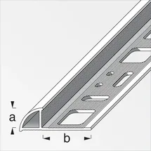Arcansas Viertelkreisprofil Aluminium eloxiert Silber