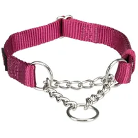 Trixie Premium Zug-Stopp-Halsband Schwarz S-M