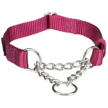 Trixie Premium Zug-Stopp-Halsband Schwarz S-M