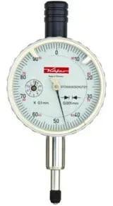 KÄFER Präzisions-Feinmessuhr Feinika stoßgeschützt, Messbereich / Gehäuse-Ø: 1/58 mm
