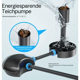 Wiltec CTF-1400B SuperECO Teichpumpe 14.000 l/h / 120 W