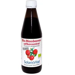 Solaris Vital Bio-Moosbeerensaft-Konzentrat -ergibt ca. 8 l 330 ml