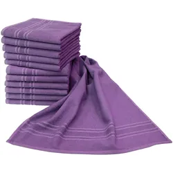 Handtuch DYCKHOFF "Saphir Friseurhandtücher", lila (beere), B:47cm L:85cm, Frottier, Frottier, Handtücher (Packung), Farbecht und besonders strapazierfähig, 47x85 cm