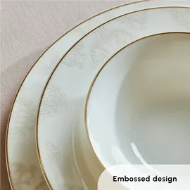 KARACA Elegance Bone Siena Tafelservice 53-tlg. weiß/gold