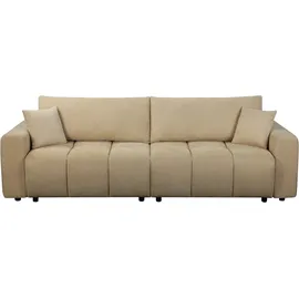 OTTO home Schlafsofa OTTO HOME "YLVAA 3-Sitzer, 239cm/Schlafsofa (132/198)-OTTO. Verlässliche Qualität", beige, B:239cm H:80cm T:52cm, Sofas, Schlafsofa, Tonnentaschen-Federkern, Bettkasten, Feinstruktur weich