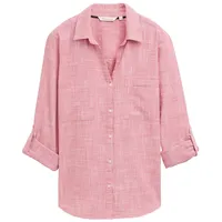 Tom Tailor With Slub Structure 1035247 Bluse Berry Red