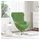 vidaXL Eiersessel Hellgrün Samt 63 x 73 x 90 cm Grün mit Rollen