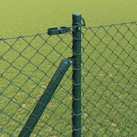 vidaXL Zaunpfosten 10 x 1,5 m Grün/Stahl