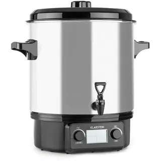 Klarstein Biggie Digital Einkochvollautomat Einkochtopf 27l 2000W Edelstahl Silber