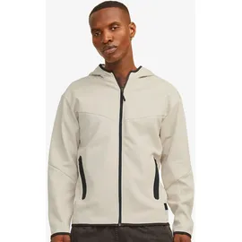 JACK & JONES Fusion Sweatjacke Herren Grau/Beige L