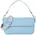 Schultertasche Kunstleder Blau