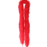 Federboa Weihnachtsboa, Länge 200CM Flauschige Federstola Feder Schal Verkleidung Girlande für Damen Mädchen 20er Jahre Fasching Mottoparty Karneval Kostüm Accessoire Hochzeitsdekoration,Groß Rot