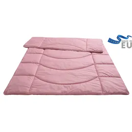 MY HOME Microfaserbettdecke MY HOME "Microlux, Bettdecke 135x200 cm, und Übergrößen bis 240x220cm", rosa, B:240cm L:220cm, Bezug: 100% Polyester. Obermaterial: 100% Polyester.