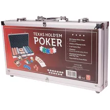 ASS Altenburger ASS 130006255 - Texas Hold'em Poker, Profi-Set in Casino Qualität, Pokerkoffer